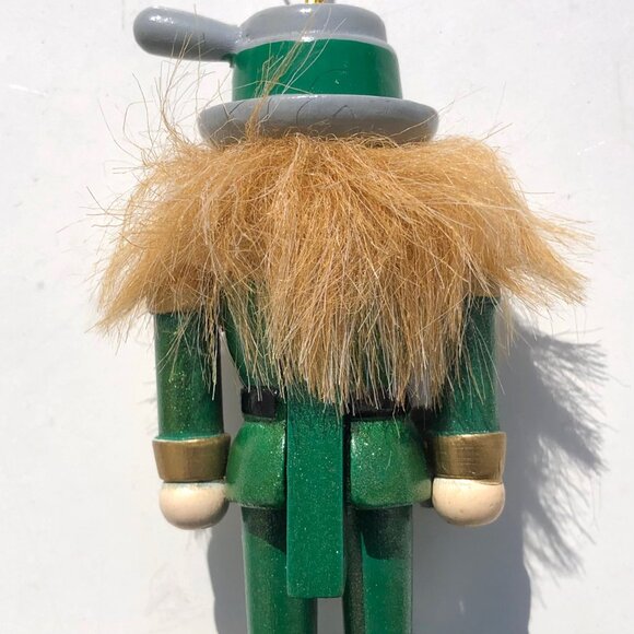 wooden nutcracker Christmas ornament lot 2 soldier and German beer mouth opens - Picture 11 of 13